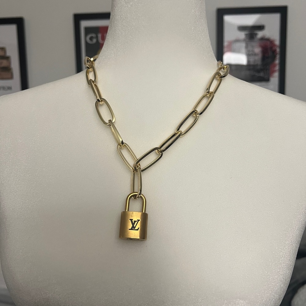 Authentic Louis Vuitton Lock and Key Necklace/Bracelet